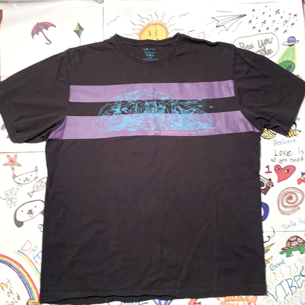 ✅Vintage cool design stripes wild life organic cotton  euc